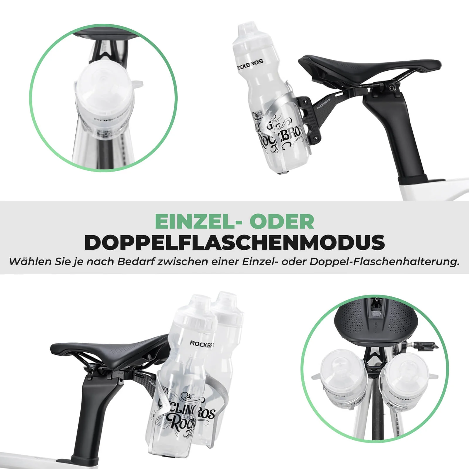 Fahrrad Flaschenhalter Nahtlos Einstellbar Halteru afcff4af6e65