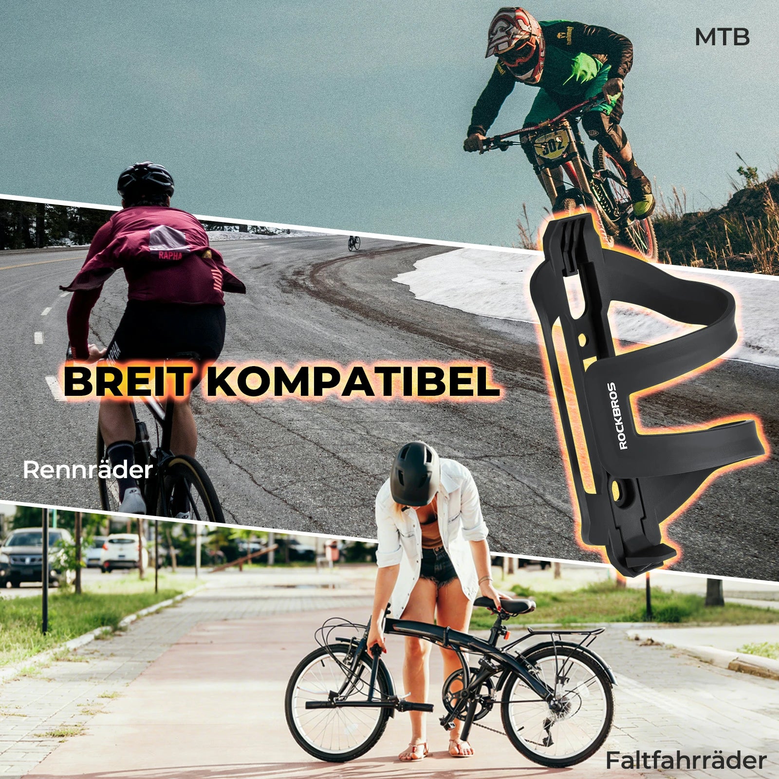 Fahrrad Flaschenhalter aus PC ABS  Getränkehalter  8c28bab724eb