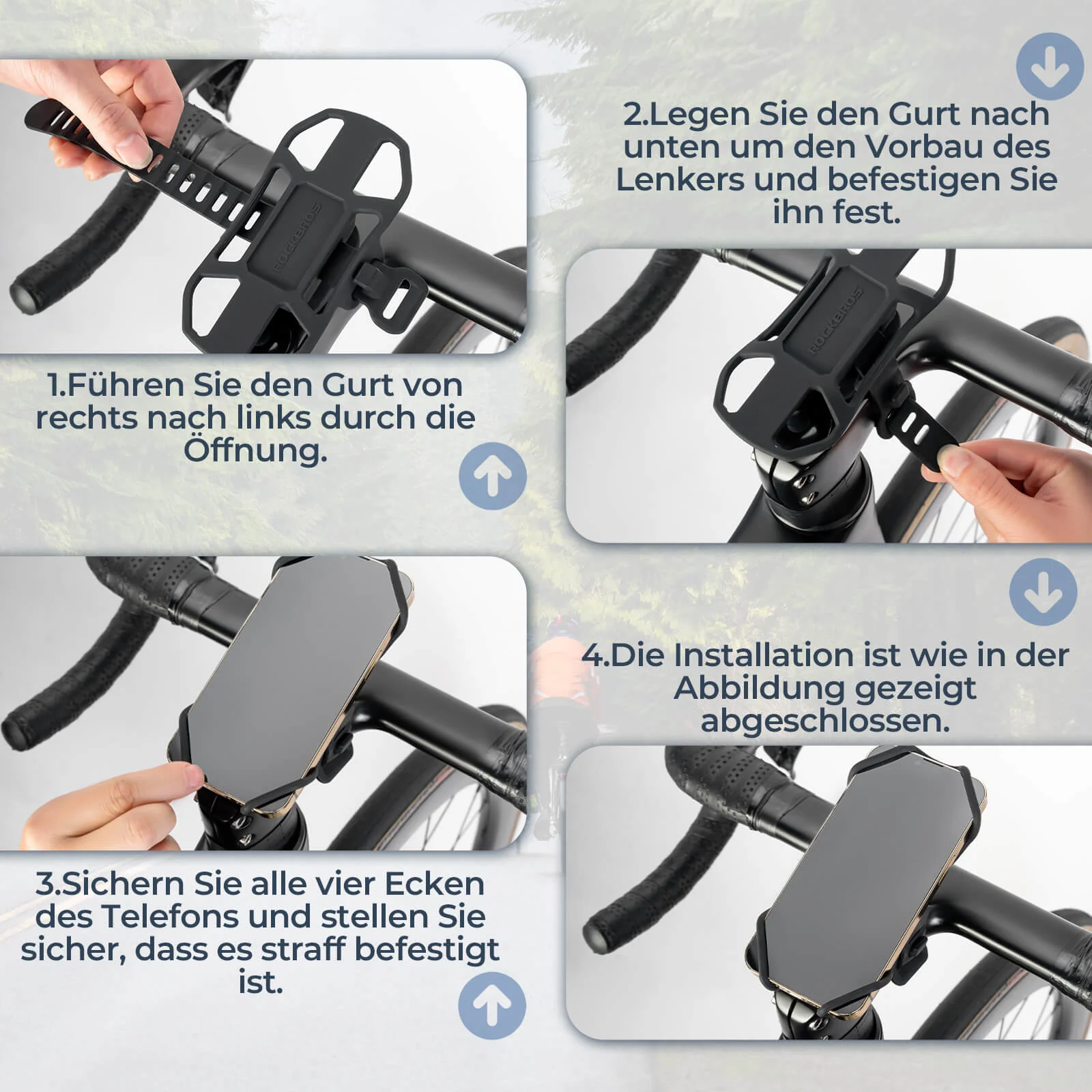 Fahrrad Handyhalterung Stoßdämpfend Kratzfest für  807a7fcda100