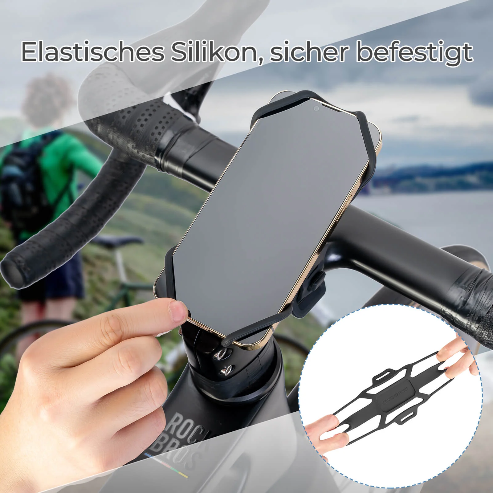 Fahrrad Handyhalterung Stoßdämpfend Kratzfest für  92fa5b91dc25