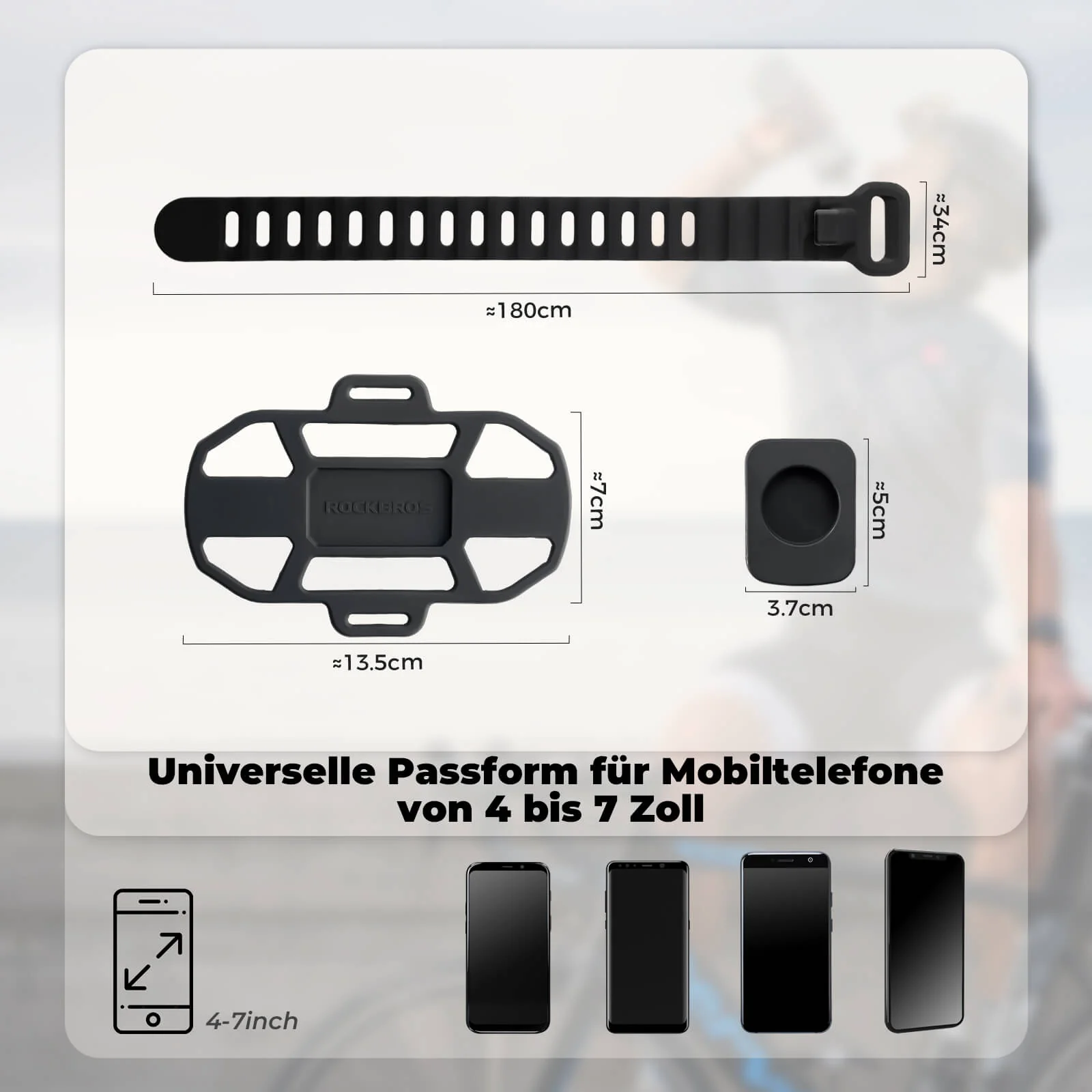 Fahrrad Handyhalterung Stoßdämpfend Kratzfest für  bbe530c60800
