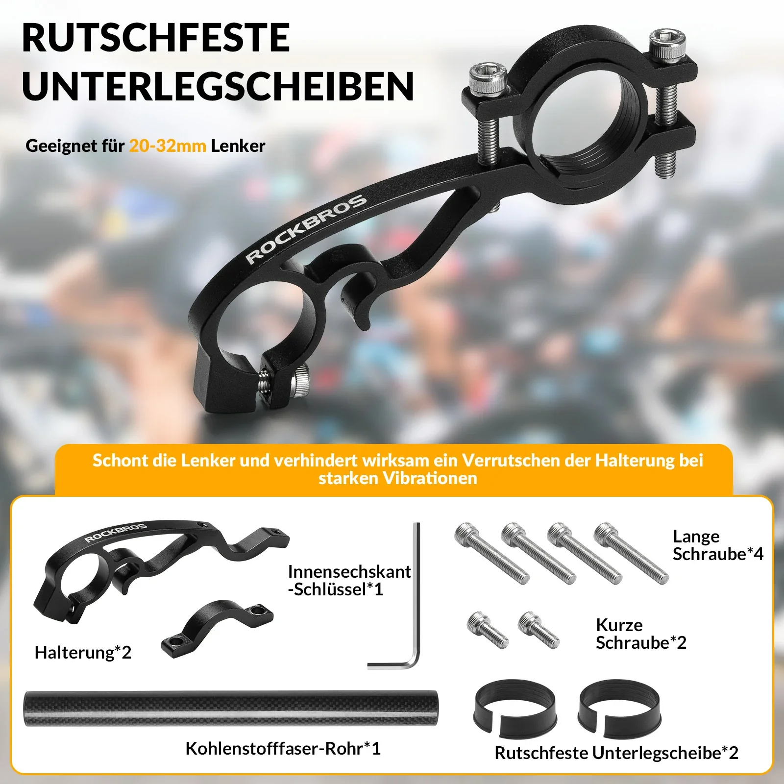 Fahrrad Lenker Erweiterung 25cm  Extender Halterun 28cd8644a297