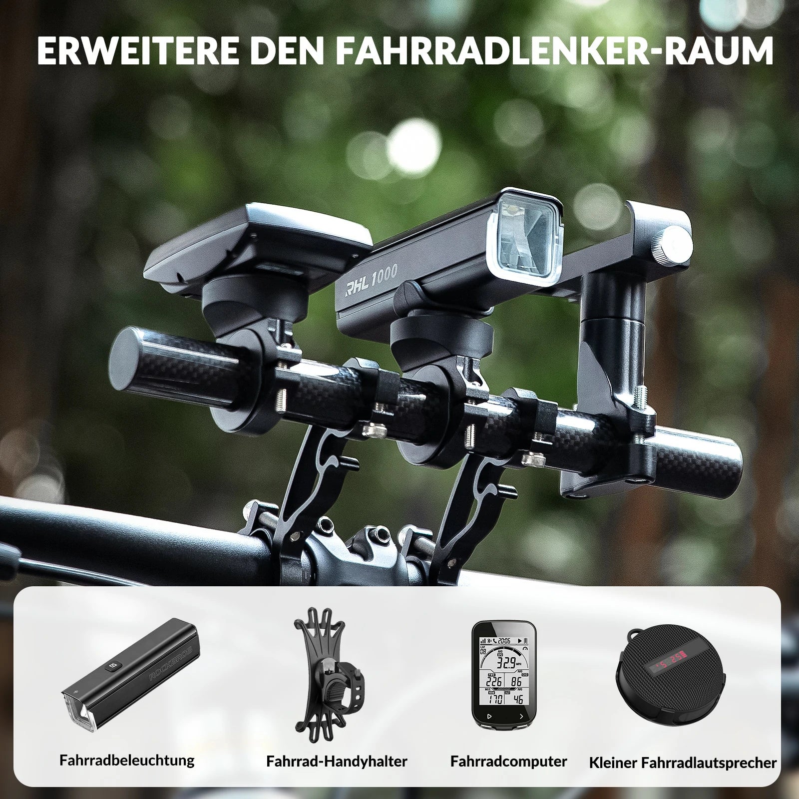 Fahrrad Lenker Erweiterung 25cm  Extender Halterun 6c61015fa214