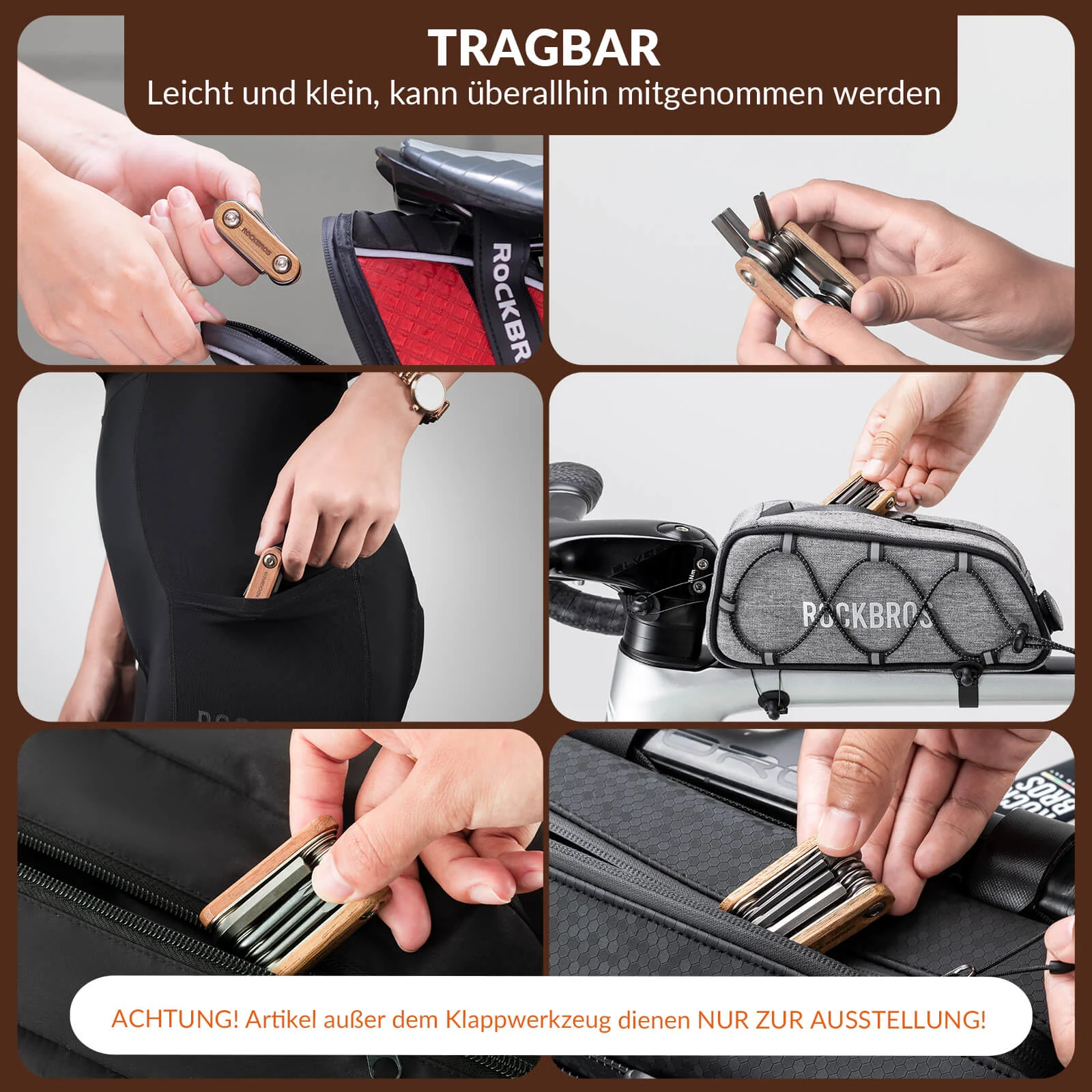 Fahrrad Multifunktionswerkzeug 8 in 1 Reparaturset 35413791c16d