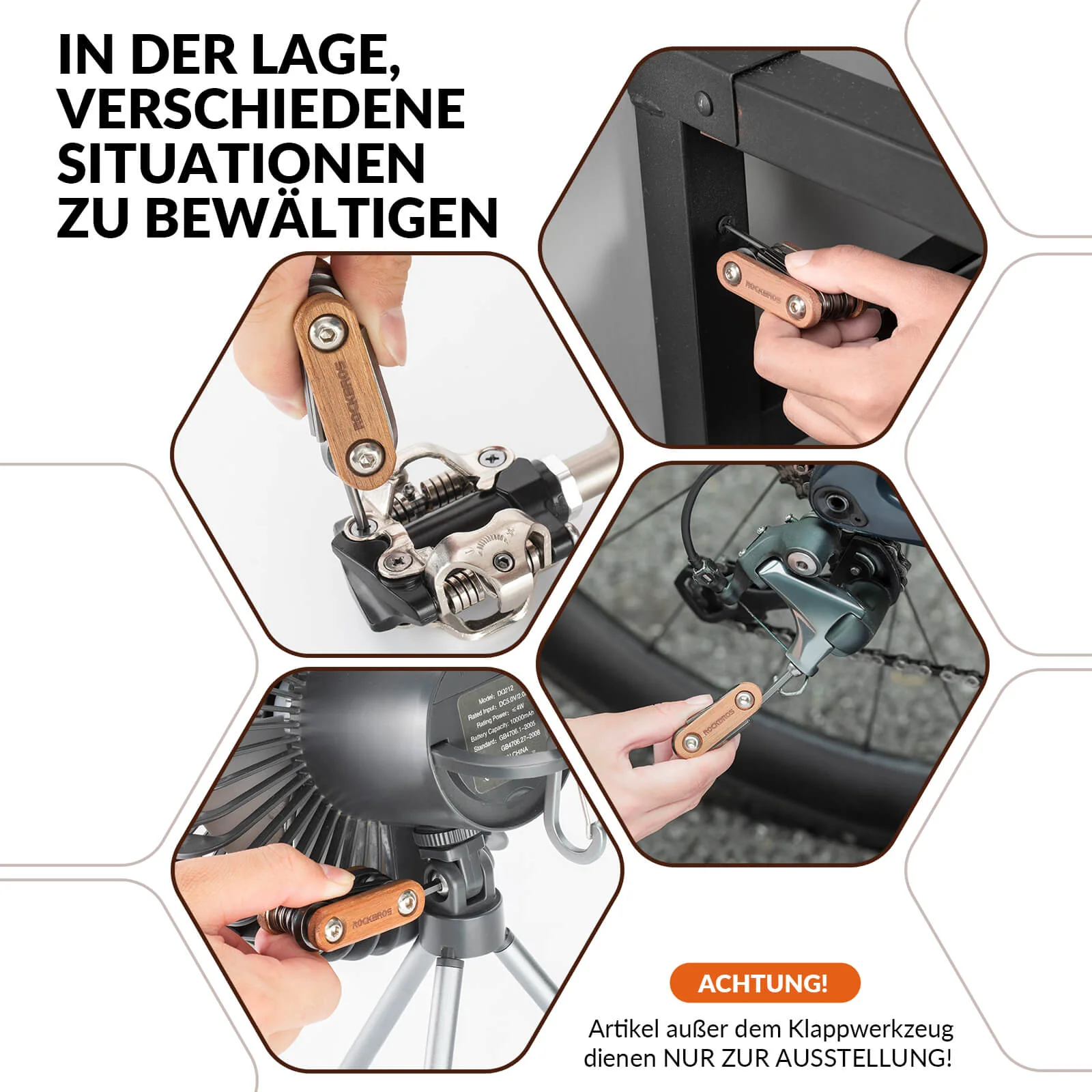 Fahrrad Multifunktionswerkzeug 8 in 1 Reparaturset 77e28ed676b3