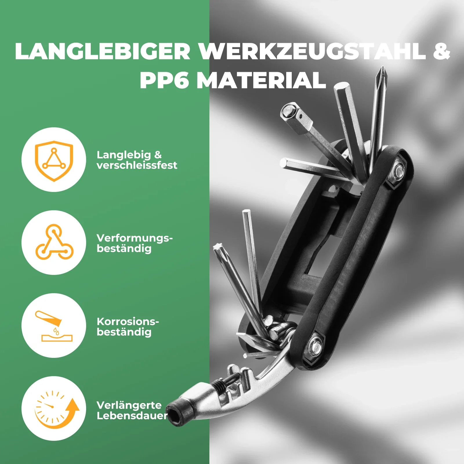 Fahrrad Multifunktionswerkzeug Flickzeug Multitool 74c4e2d8ff31