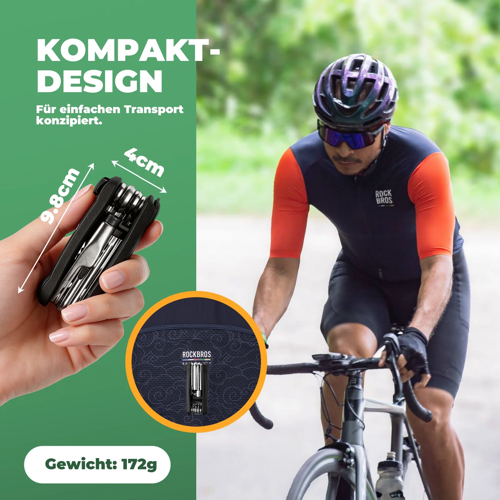 Fahrrad Multifunktionswerkzeug Flickzeug Multitool da77a1942b5e