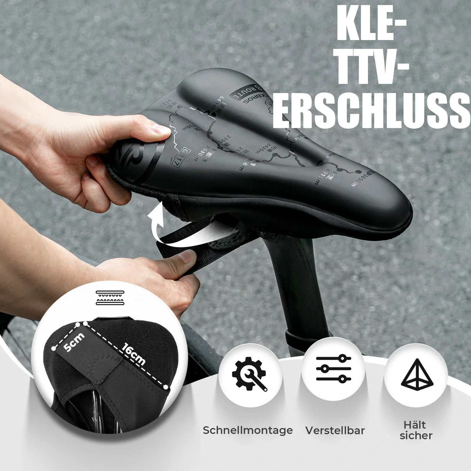 Fahrrad Sattelbezug mit Regenhülle  f4d56cdcdf7a