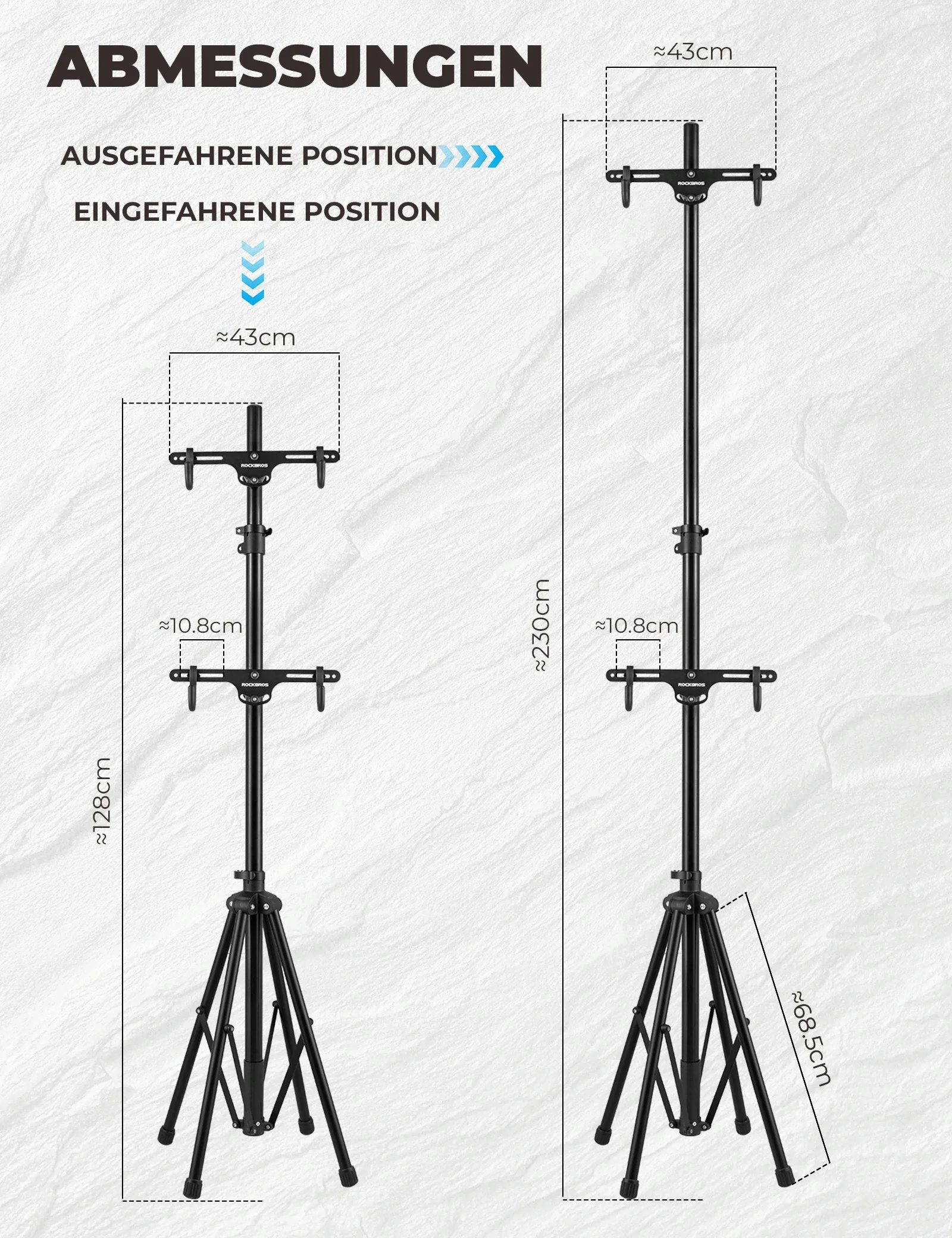 Fahrrad Ständer für 2 Fahrräder  576fdcd5b6fa
