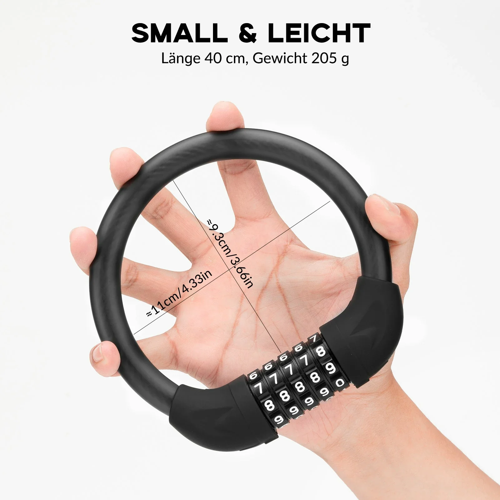 Fahrrad Zahlenschloss 5 Stelligem Code Kabelschlos 31987d342663