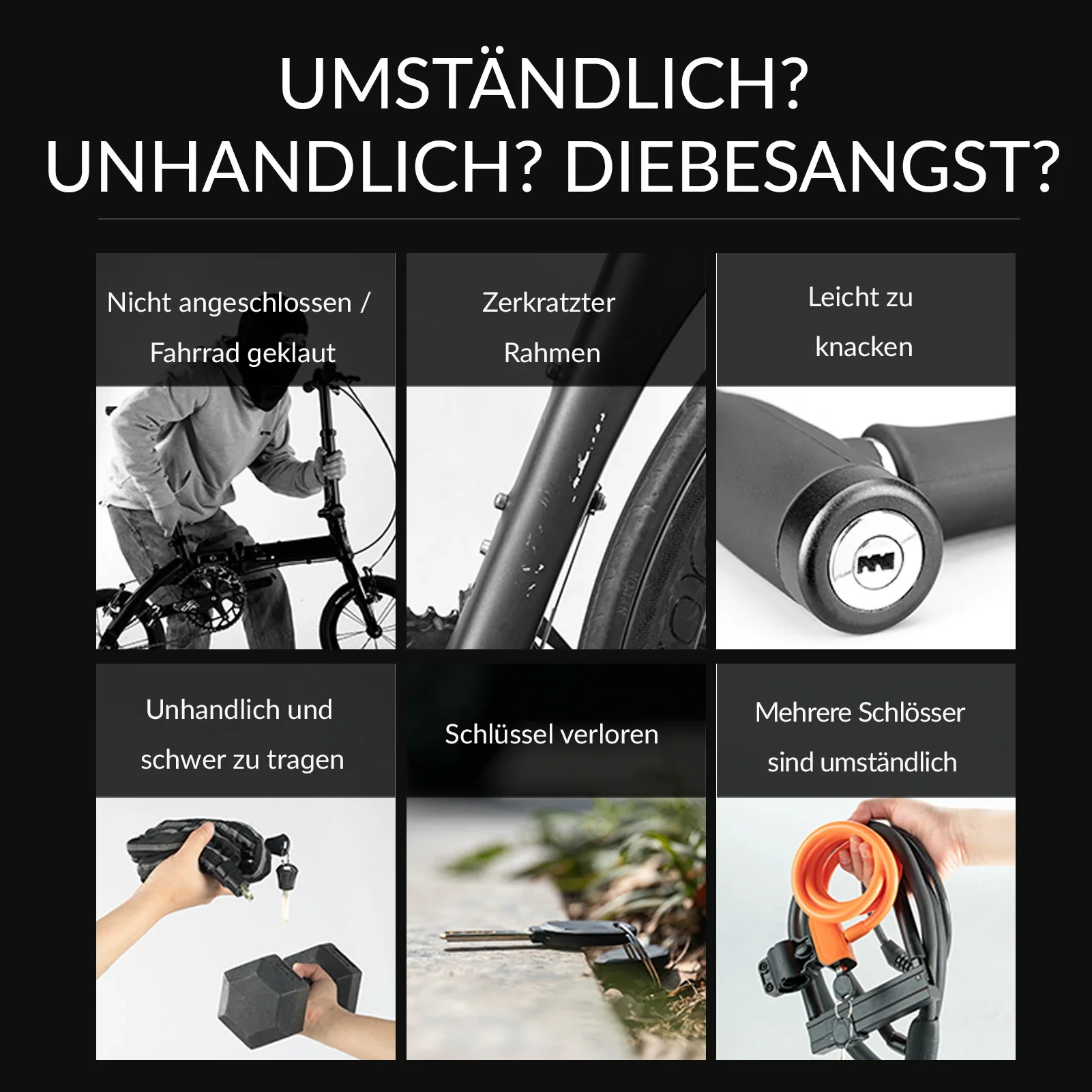 Fahrrad Zahlenschloss 5 Stelligem Code Kabelschlos 66995f9f99e6