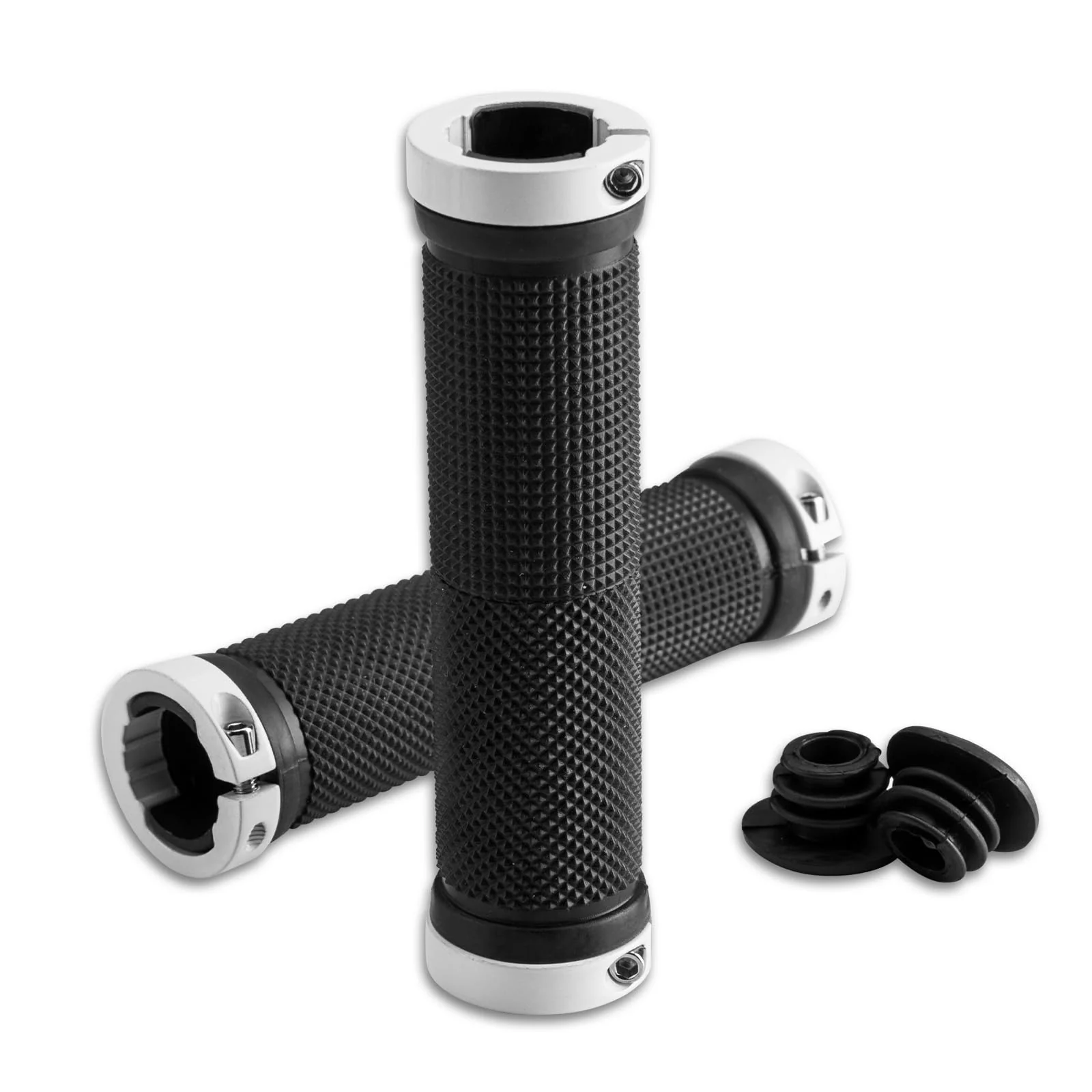 Fahrradgriffe 22mm mit Aluminium Lock On System 8f0e663b8a4f