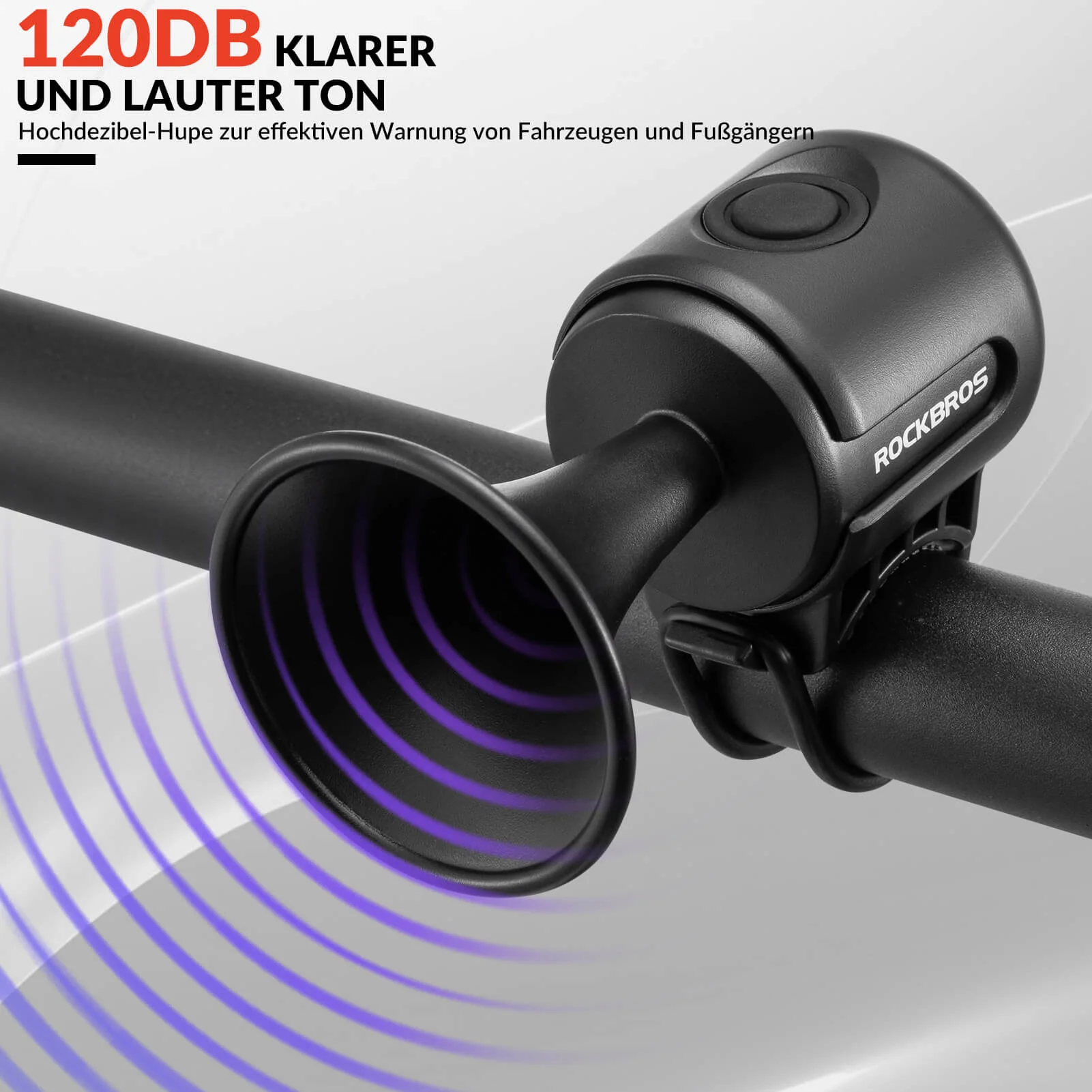 Fahrradklingel Elektrisch 120dB Ton IPX4 Wassersch 76e05d07a342