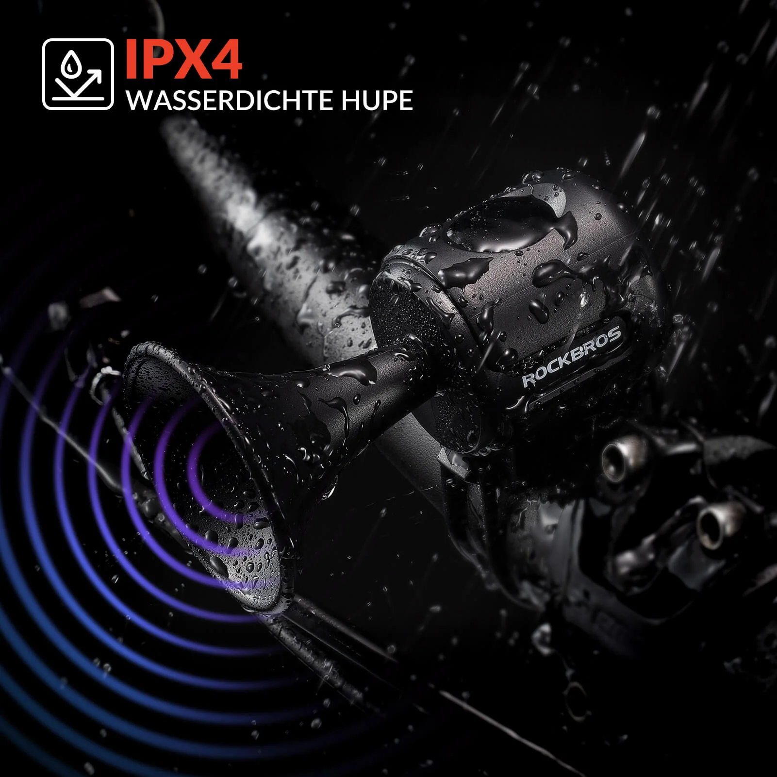 Fahrradklingel Elektrisch 120dB Ton IPX4 Wassersch 9beb37570b4d