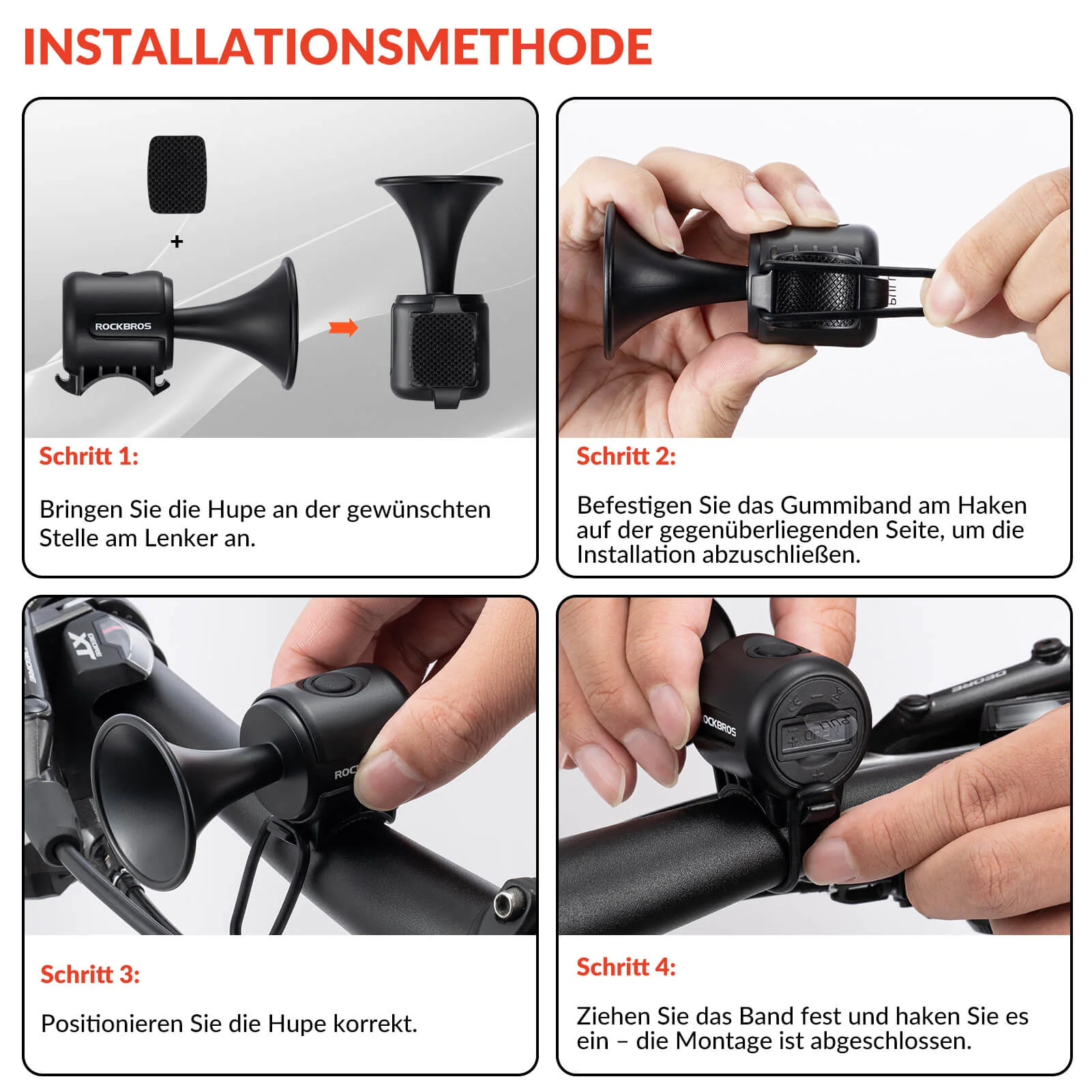 Fahrradklingel Elektrisch 120dB Ton IPX4 Wassersch fdc95e914ef8