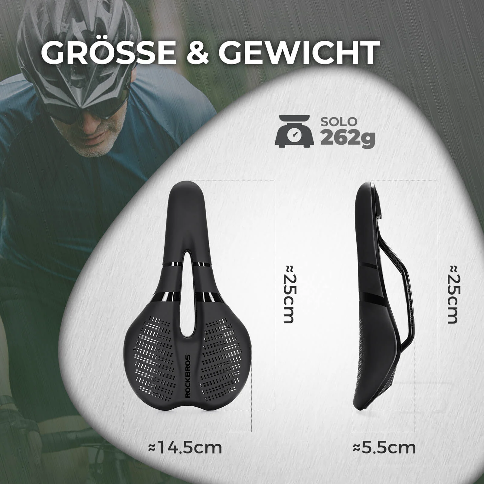 Fahrradsattel Bequem Memory Foam für Rennrad MTB  3341547eb57c