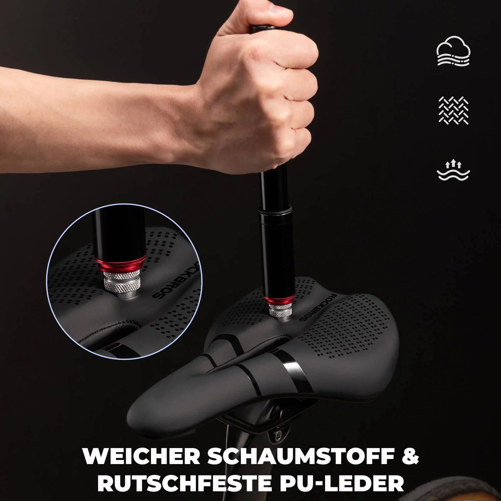 Fahrradsattel Bequem Memory Foam für Rennrad MTB  5d6478dd5087