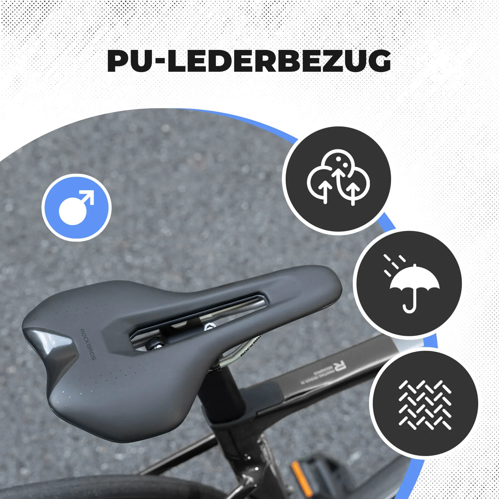 Fahrradsattel Ergonomisch Wasserdicht Atmungsaktiv d8ca9f9d6f93