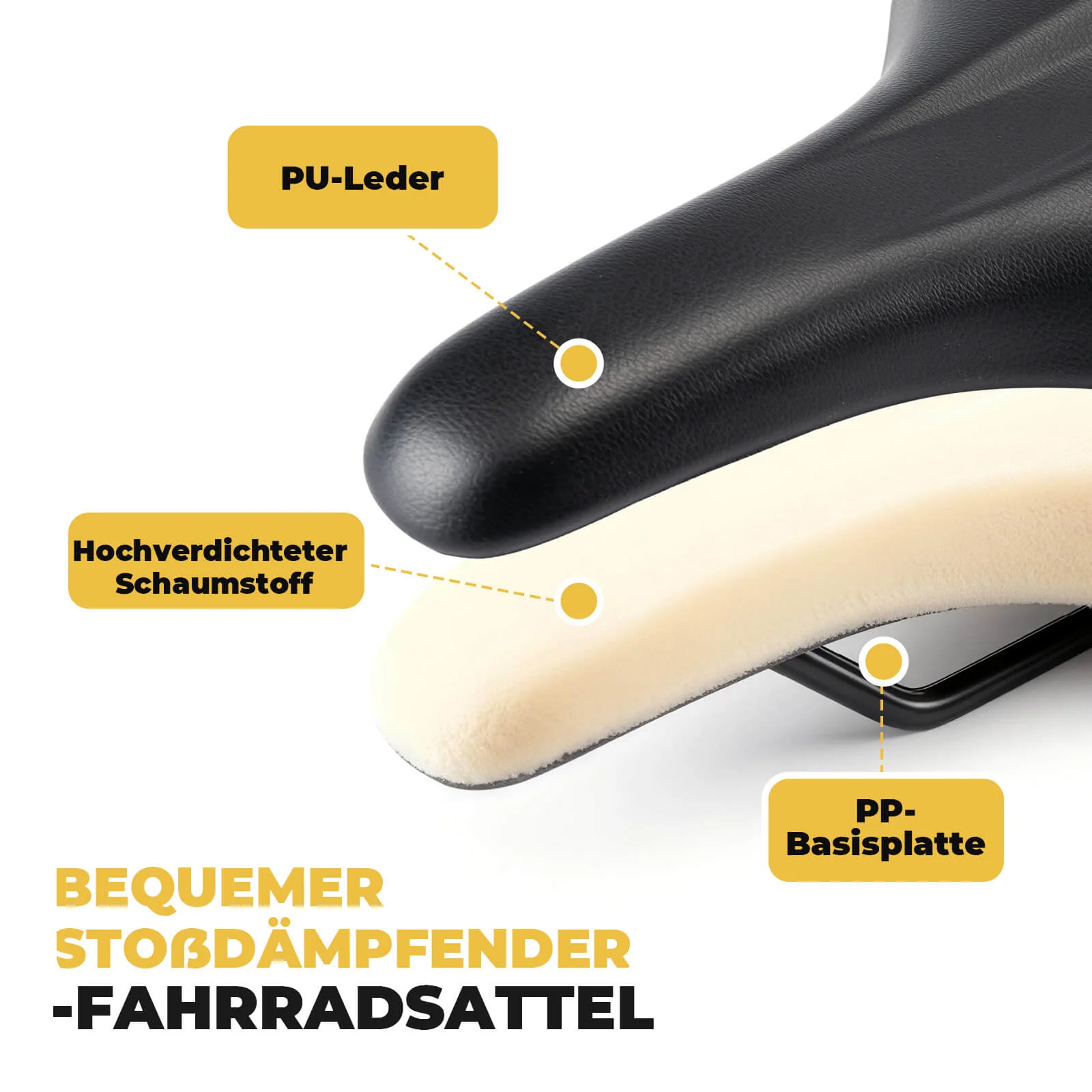 Fahrradsattel Ergonomisch  Komfortabel Atmungsakti 03553407d120
