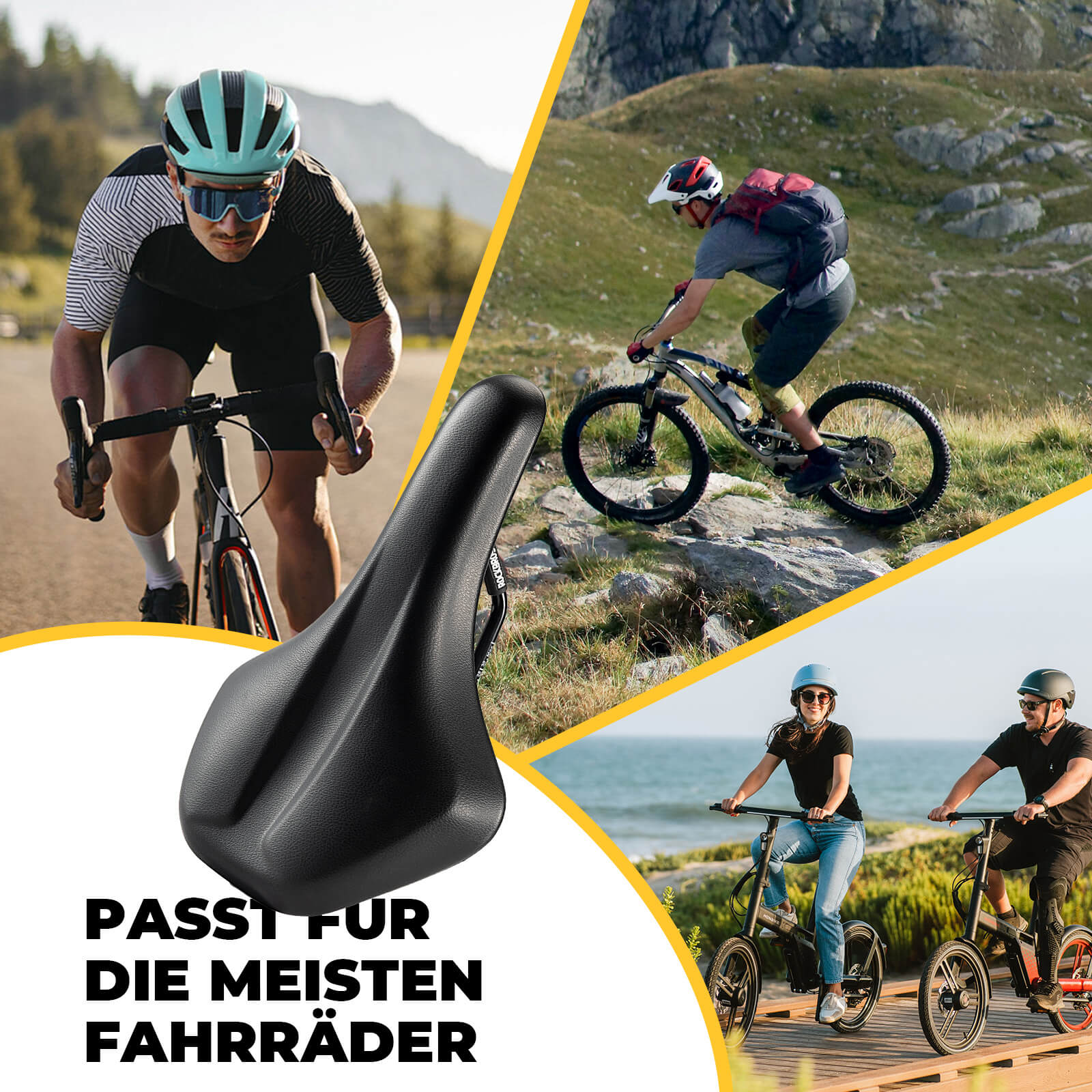 Fahrradsattel Ergonomisch  Komfortabel Atmungsakti 371c49f347d1