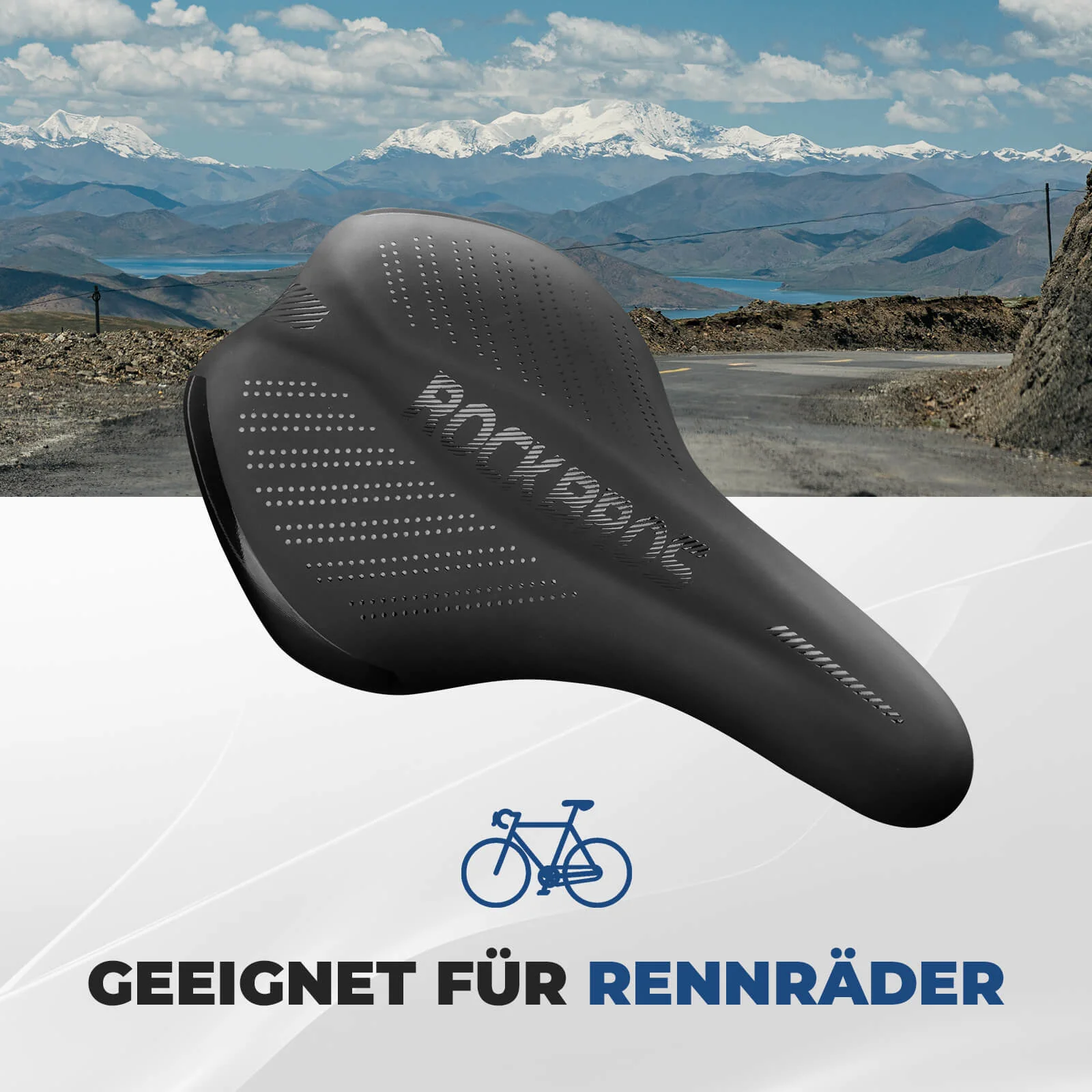 Fahrradsattel Komfortabel Gel mit überzug   Schrau 63e7180dace6