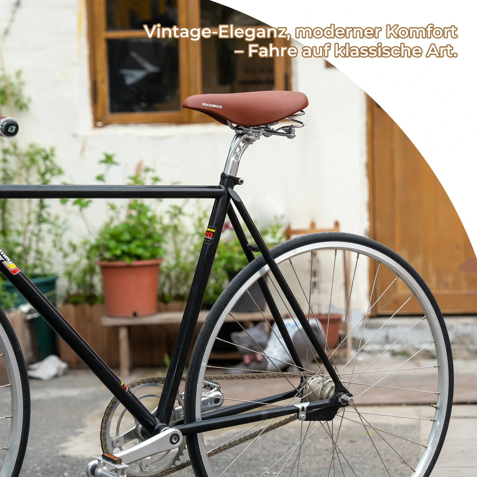 Fahrradsattel Retro Vintage Citybike Sitz mit Fede 158add487d88