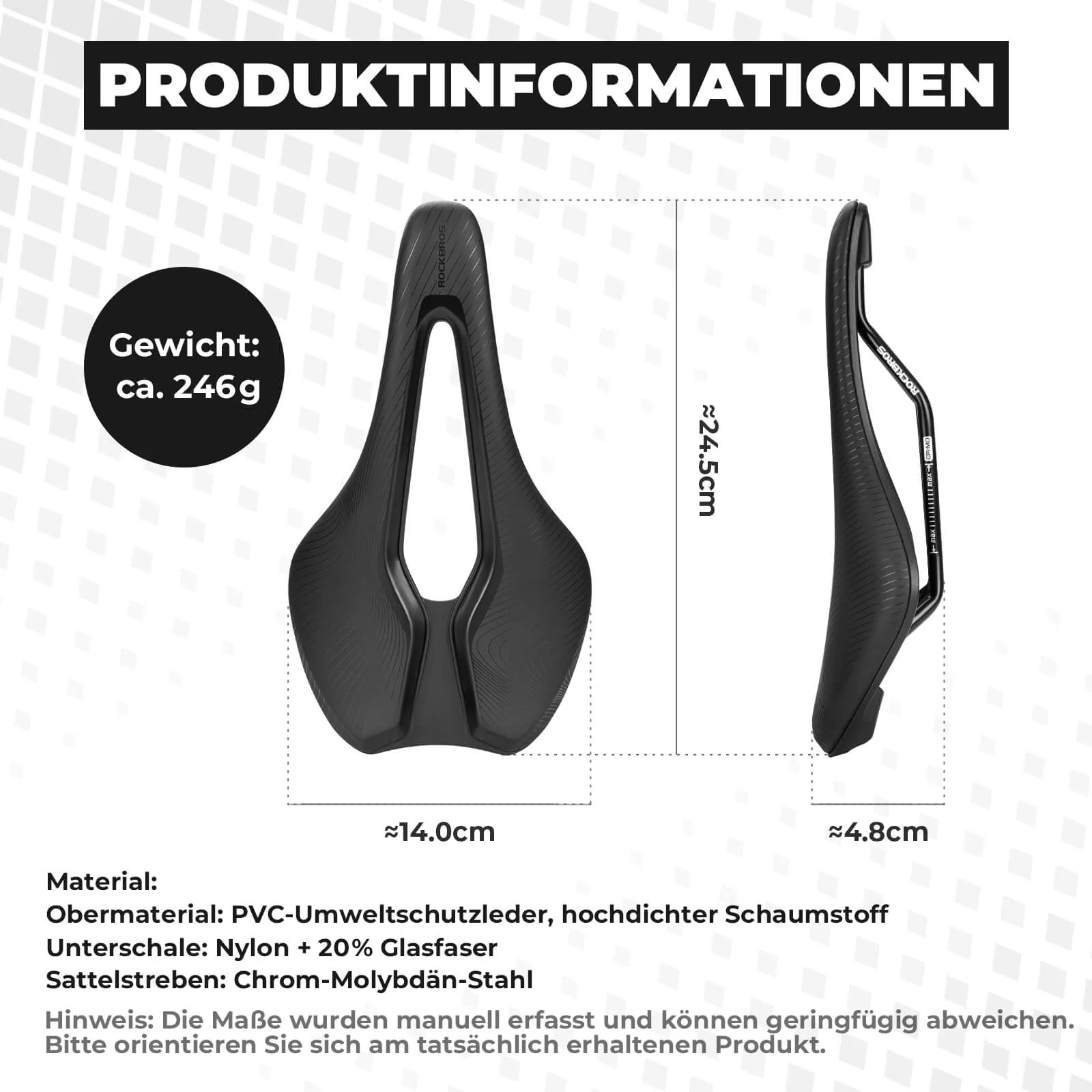 Fahrradsattel Wasserdicht bereit für Rücklichtmont 68531929ed75