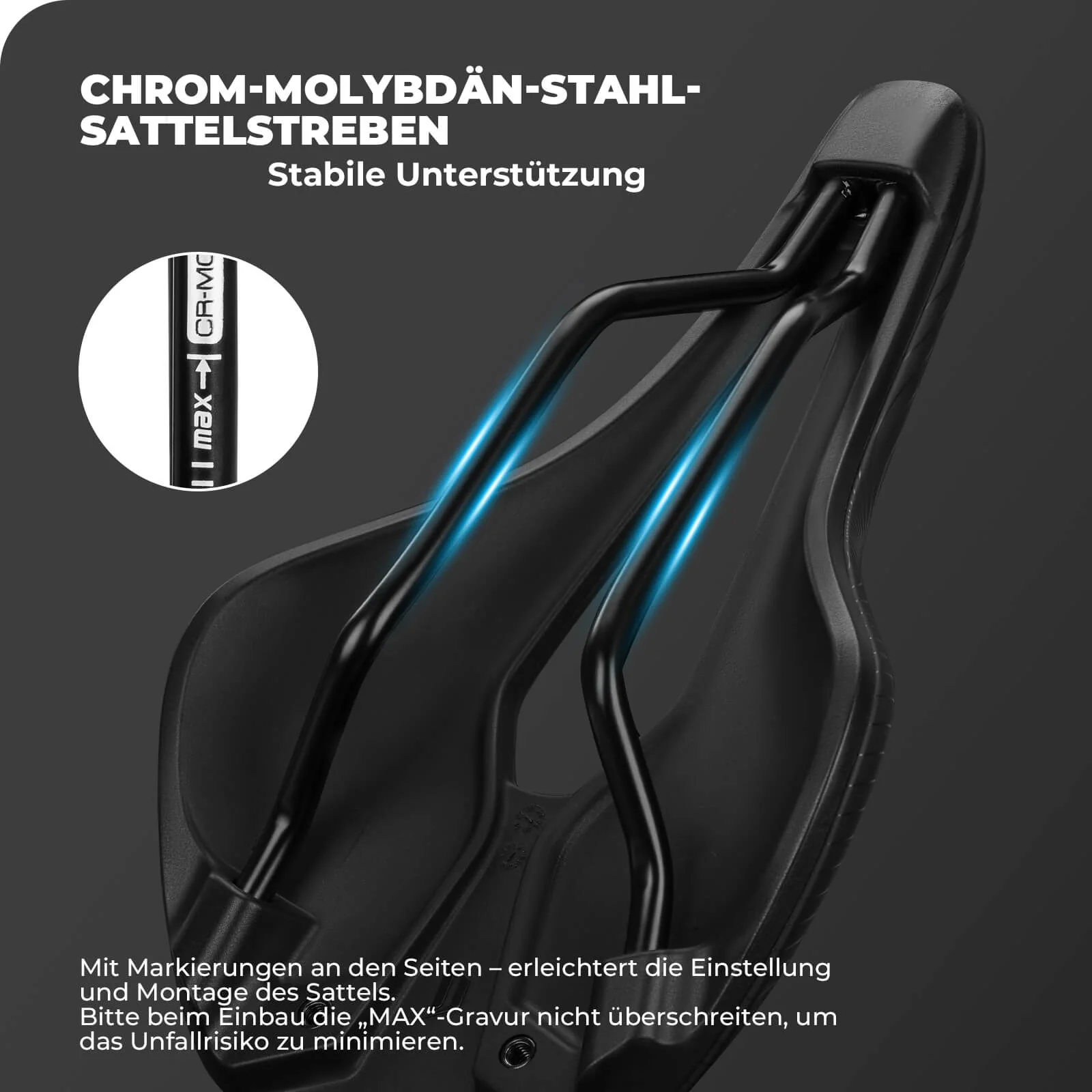 Fahrradsattel Wasserdicht bereit für Rücklichtmont d82f2e83964e