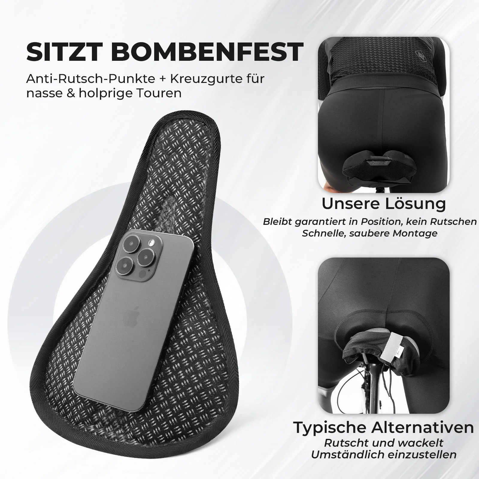 Fahrradsattel Überzug   Ergonomischer Sattelbezug  b0c5ce64db9d