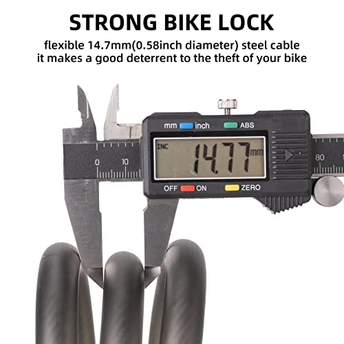 Fahrradschloss 110cm 14 27mm Kabelschloss mit 2 Sc 54affb1ab897