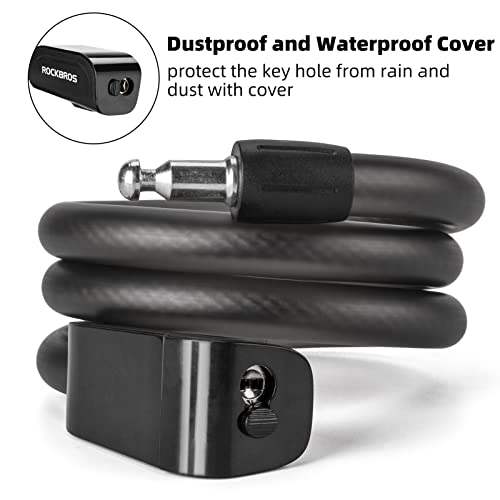 Fahrradschloss 110cm 14 27mm Kabelschloss mit 2 Sc 91c53e69ca04