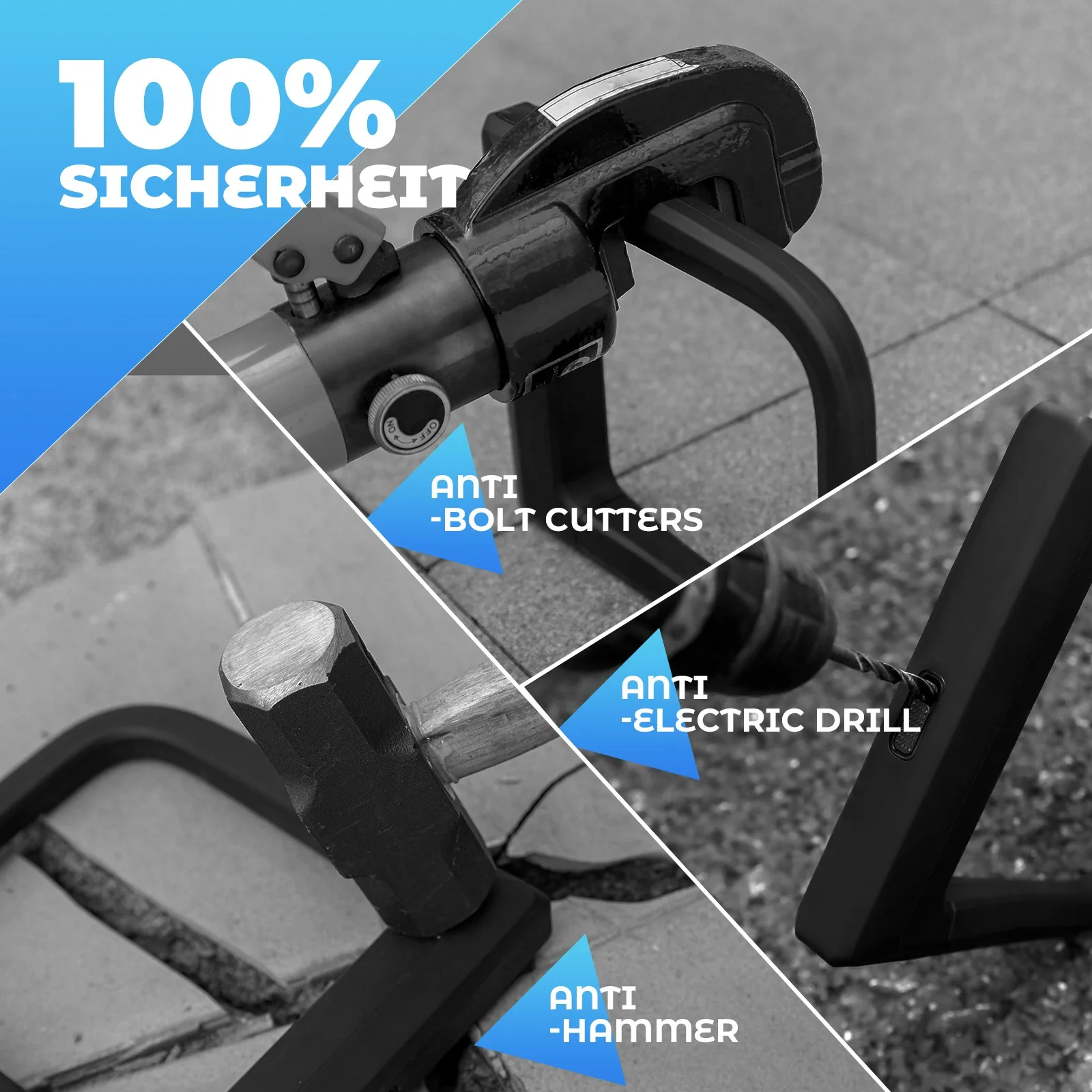 Fahrradschloss Hohe Sicherheit 14 mm Bügelschloss  75e0cb0124d6