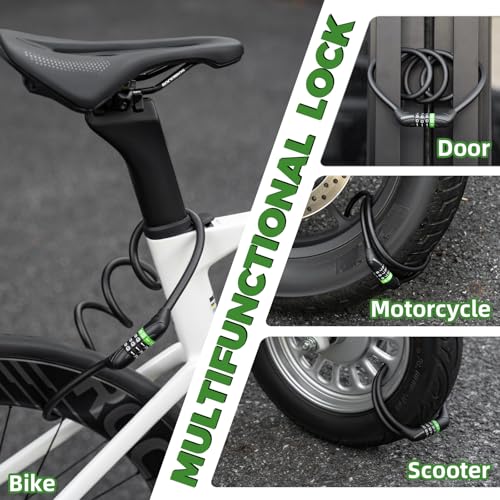 Fahrradschloss Zahlenschloss  Kabelschloss mit 4 Z 3b7115173630