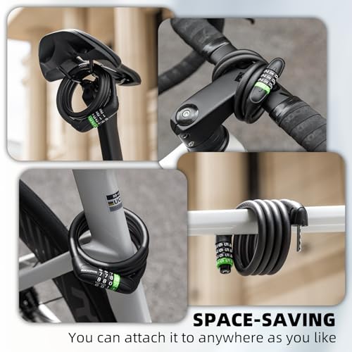 Fahrradschloss Zahlenschloss  Kabelschloss mit 4 Z 574ec4d22a5a