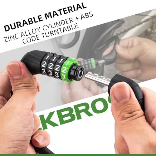 Fahrradschloss Zahlenschloss  Kabelschloss mit 4 Z a4af352ecd52