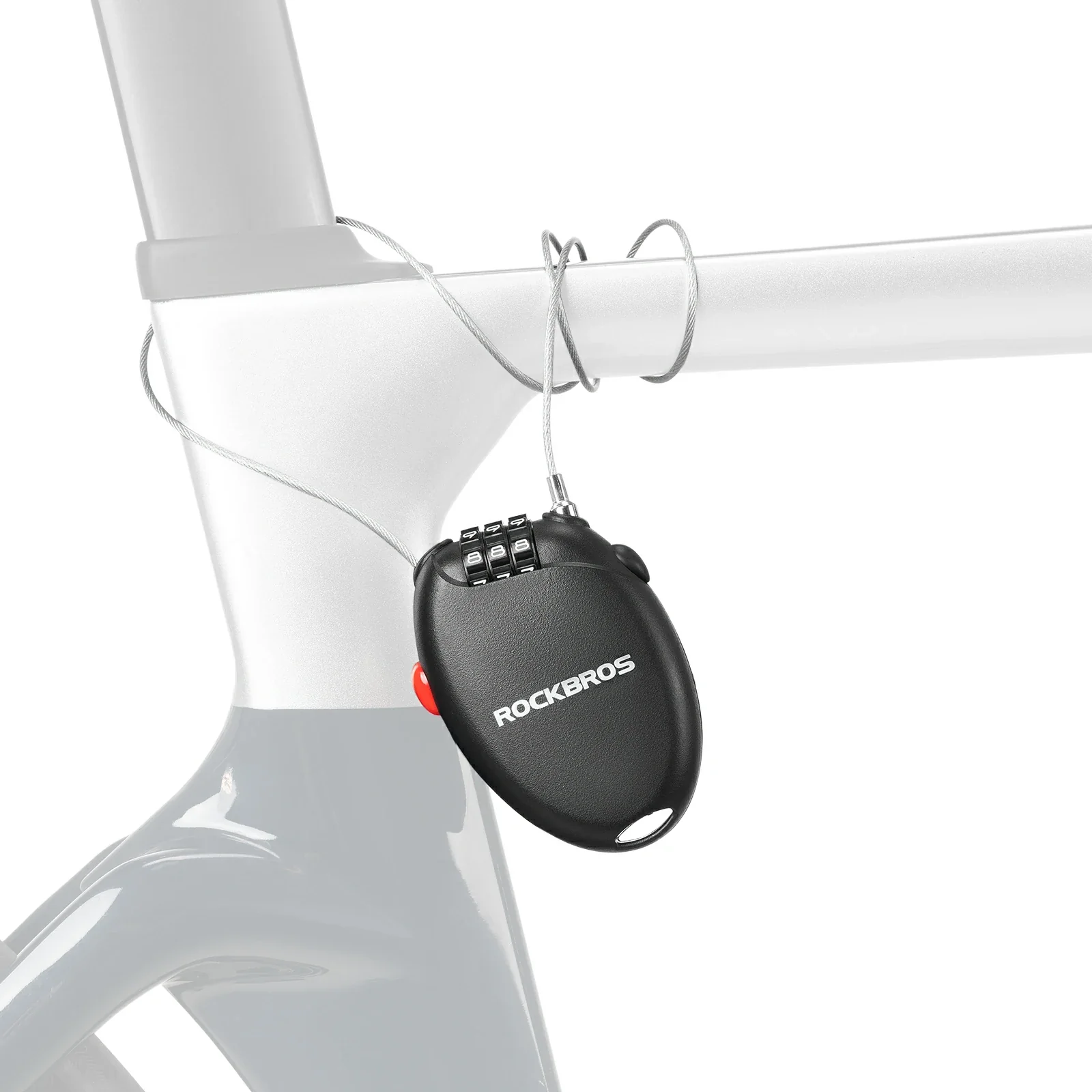 Fahrradschloss mit 3 Zahlencode  60cm Stahlseil Sc db41cd13c639