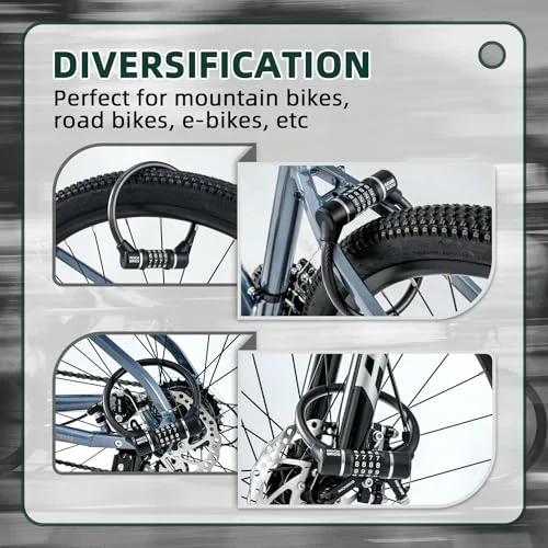 Fahrradschloss mit Zahlencode  11 62 mm Dickes  4  540b2a3590b1
