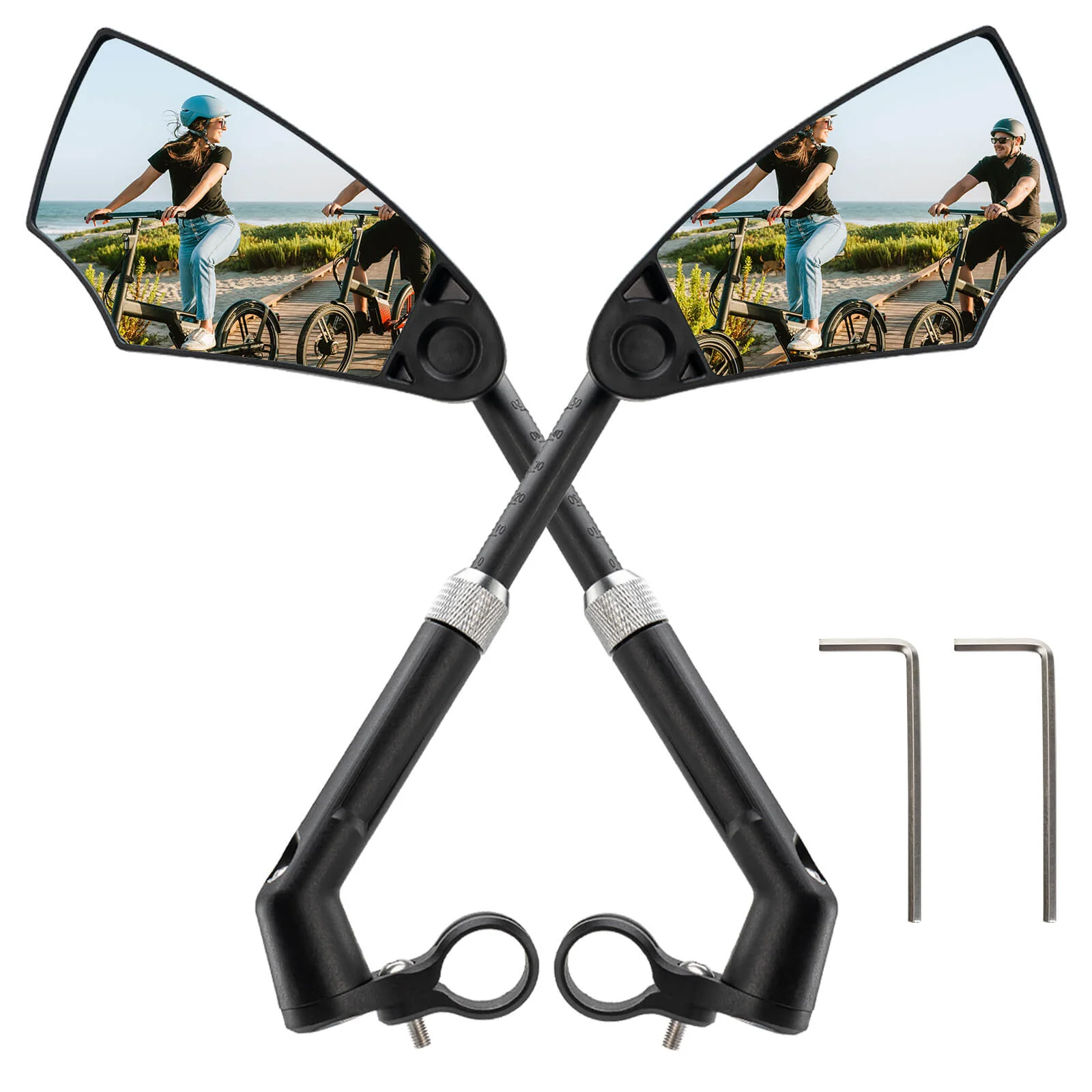 Fahrradspiegel Rückspiegel 360 Drehbar Klappbar fü d37ec117bc7a