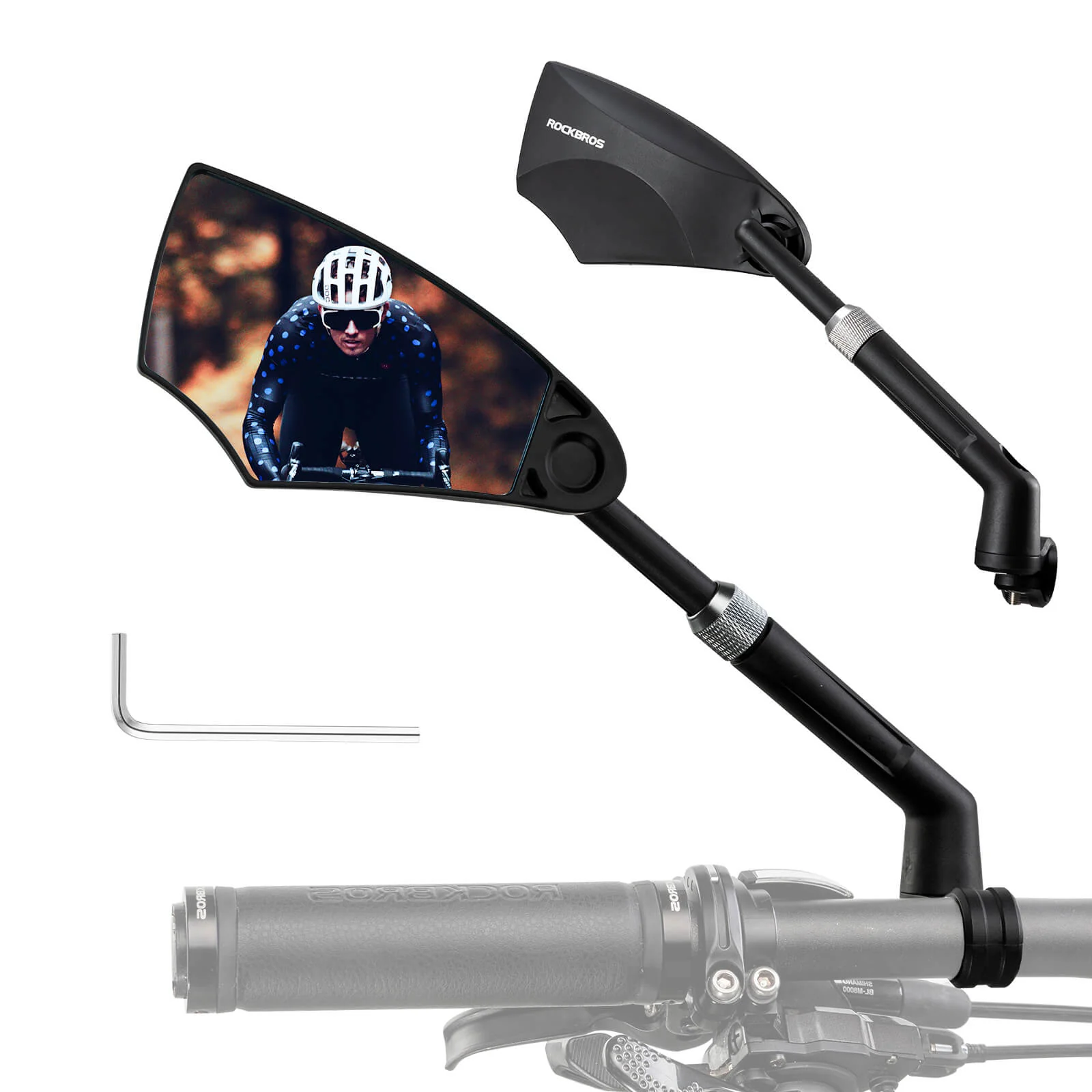Fahrradspiegel Rückspiegel 360 Drehbar Klappbar fü d5a45949f5d9
