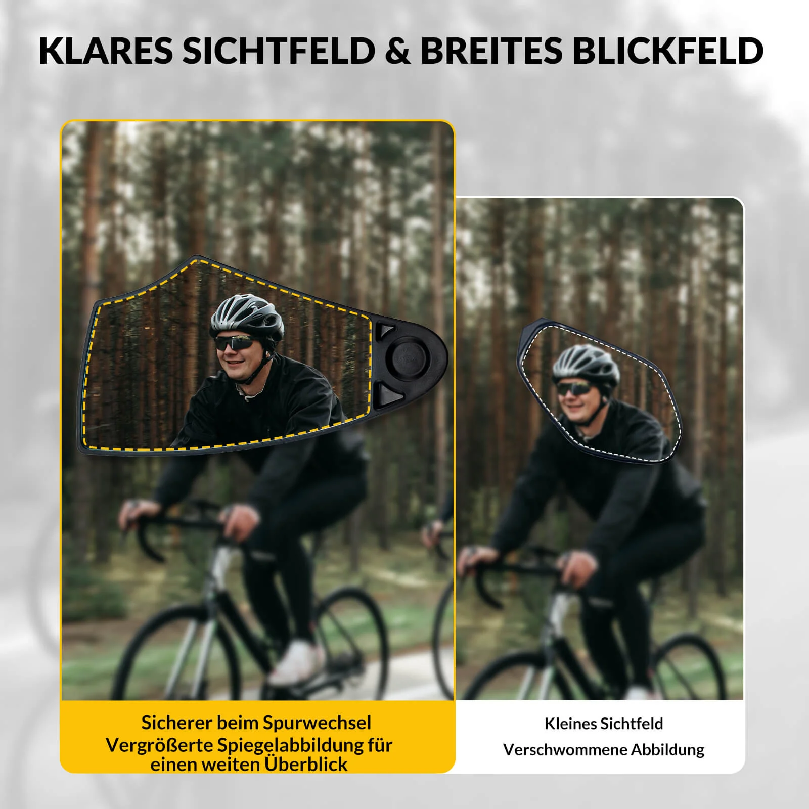 Fahrradspiegel Rückspiegel 360 Drehbar Klappbar fü e026ef1c0d2f