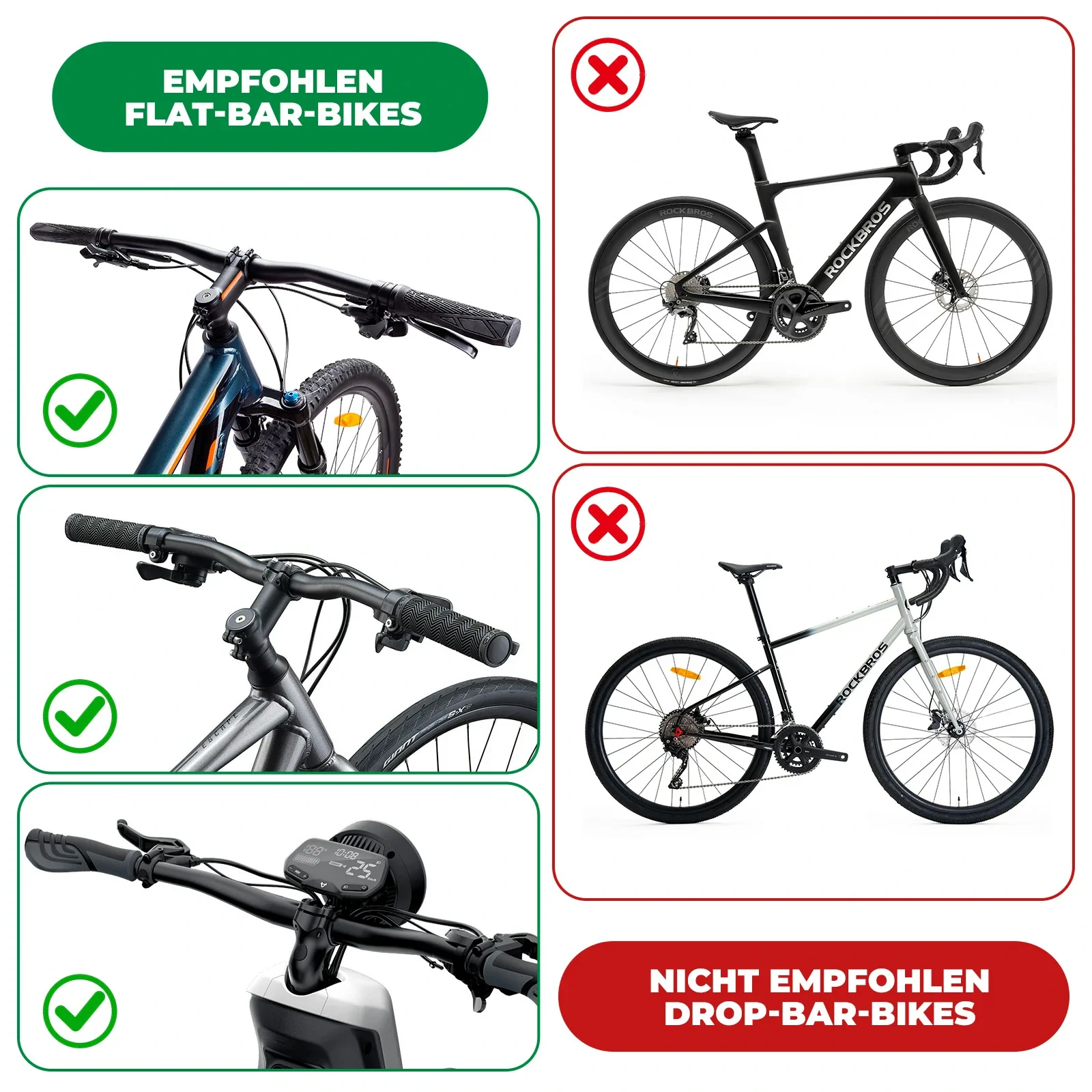 Fahrradspiegel Rückspiegel   Weitwinkel  Blendfrei b93c05be3bde
