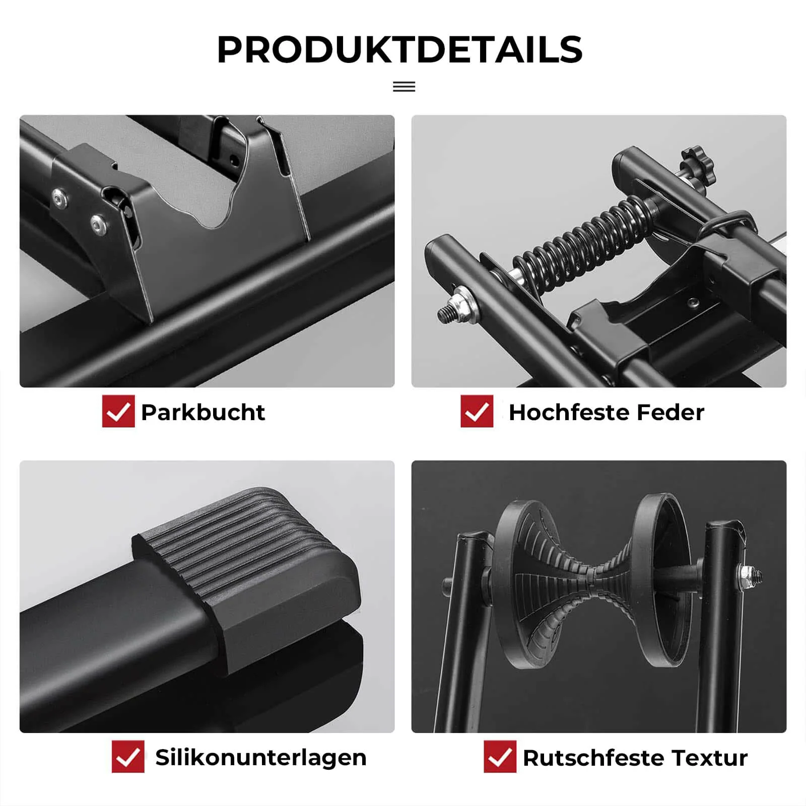 Fahrradständer Fahrrad Faltbar aus Kohlenstoffstah 125cb23cc03e