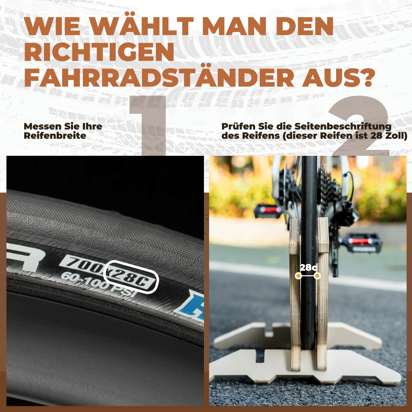 Fahrradständer  Verstellbarer Fahrrad Bodenständer 14de6e017a8f