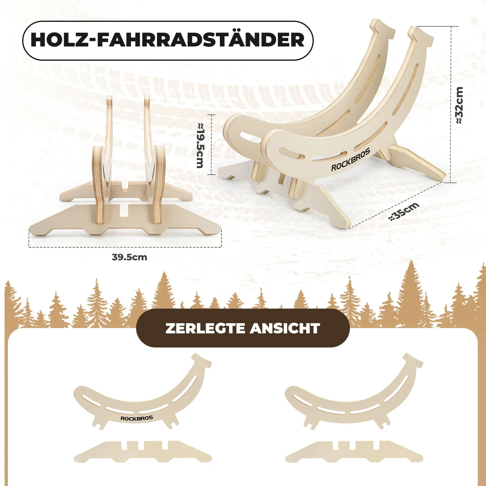 Fahrradständer  Verstellbarer Fahrrad Bodenständer 754170177a79