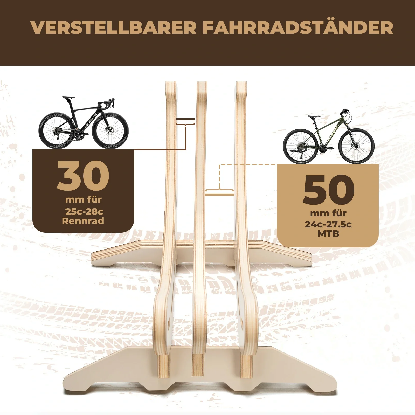 Fahrradständer  Verstellbarer Fahrrad Bodenständer 9fef69852d56