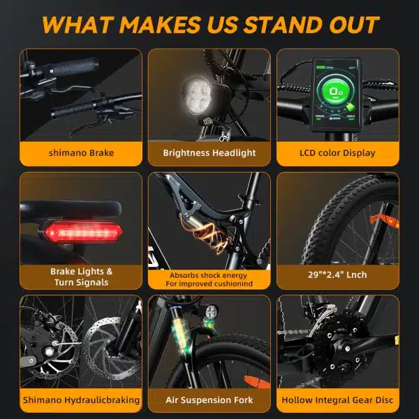 Hedatx TX19 Elektromos Kerekpar 15