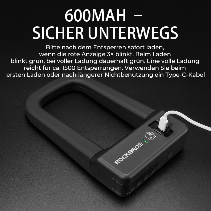 Intelligentes NFC Fahrradschloss Wasserdicht  c88fe37e3a2b