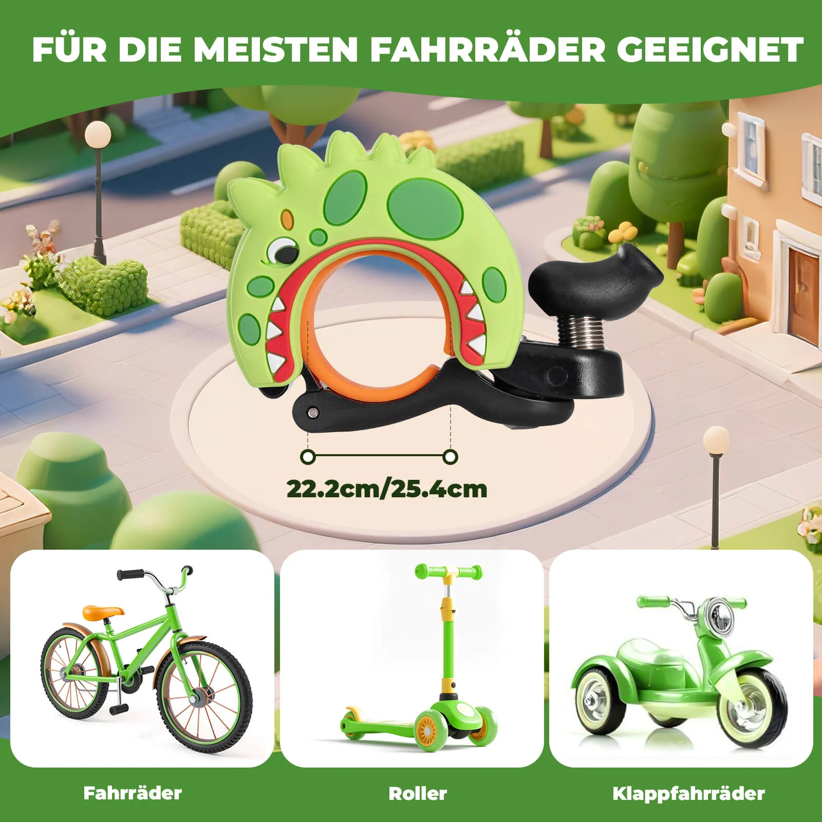 Kinder Fahrradklingel Laut für Lenker 22 2 25 4mm 516d4e21d03d