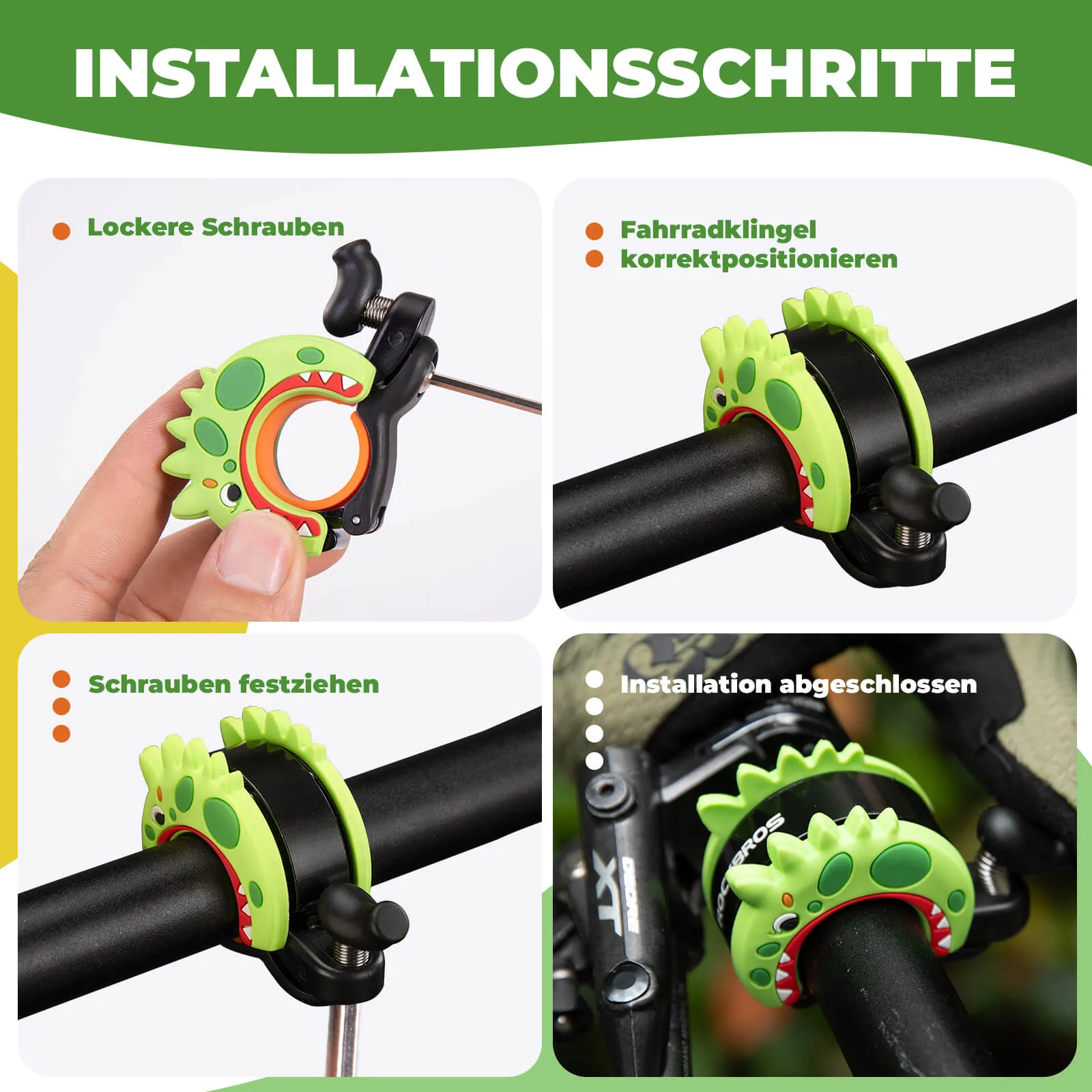 Kinder Fahrradklingel Laut für Lenker 22 2 25 4mm 608bd2e17b32