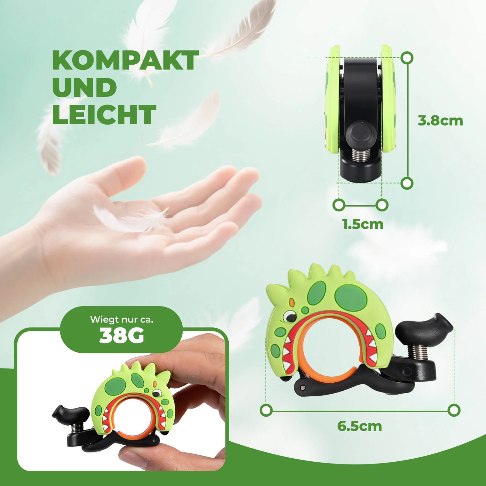 Kinder Fahrradklingel Laut für Lenker 22 2 25 4mm 85e105ac12f3